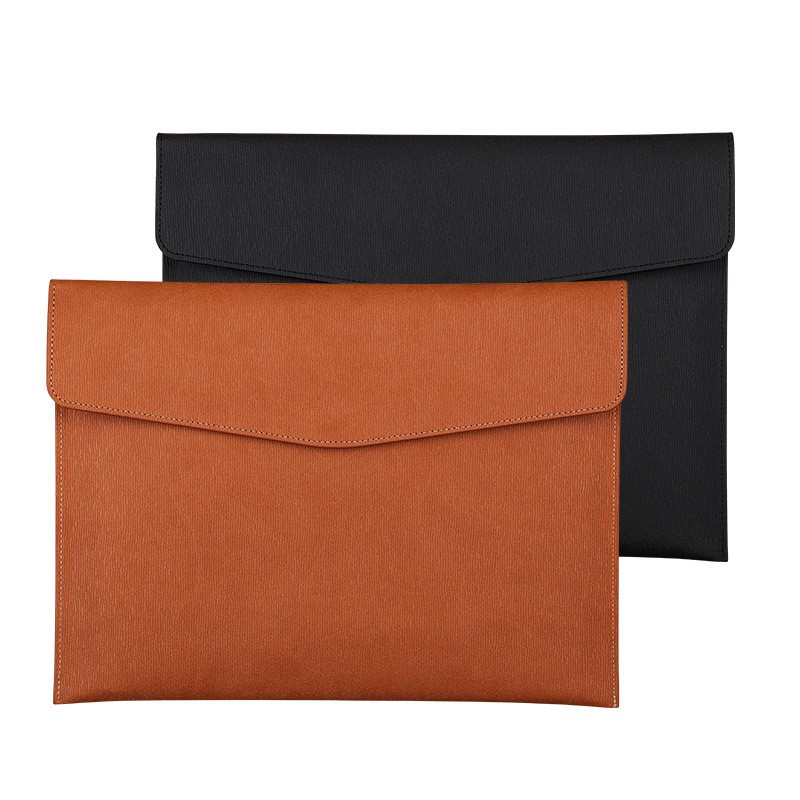 Leather Work Folder - Sac à documents en simili cuir,