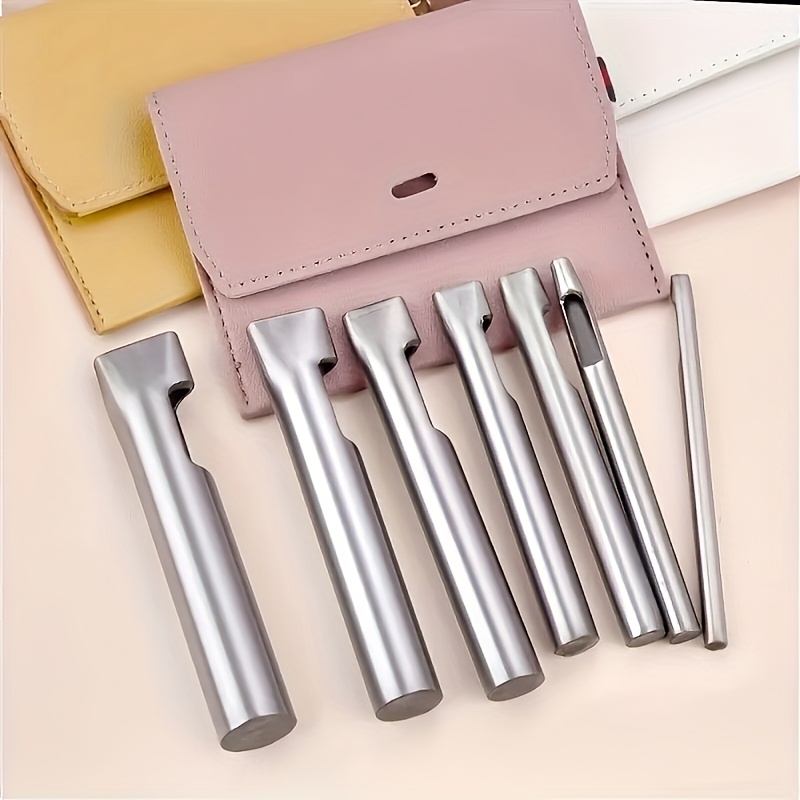 Leatherwork Hammer - Lot de 5 poinçons ovales en
