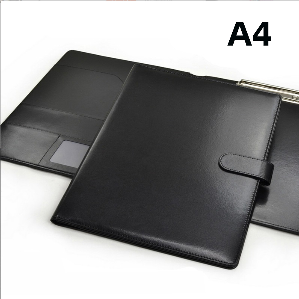 Leather Work Folder - Dossier de conférence A4, papeterie d'affaires,