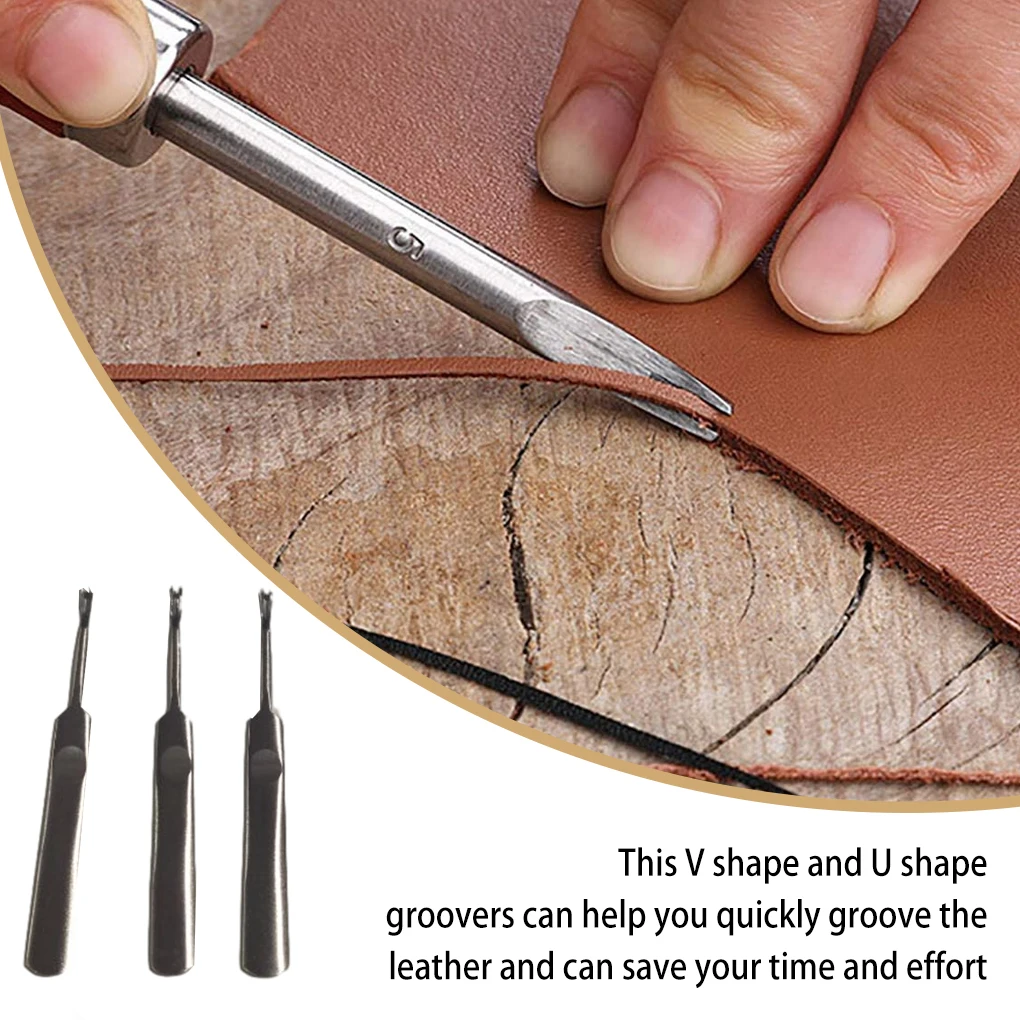 Kit de rainurage du cuir 3 piè - Leatherwork Edge Creaser avis et prix