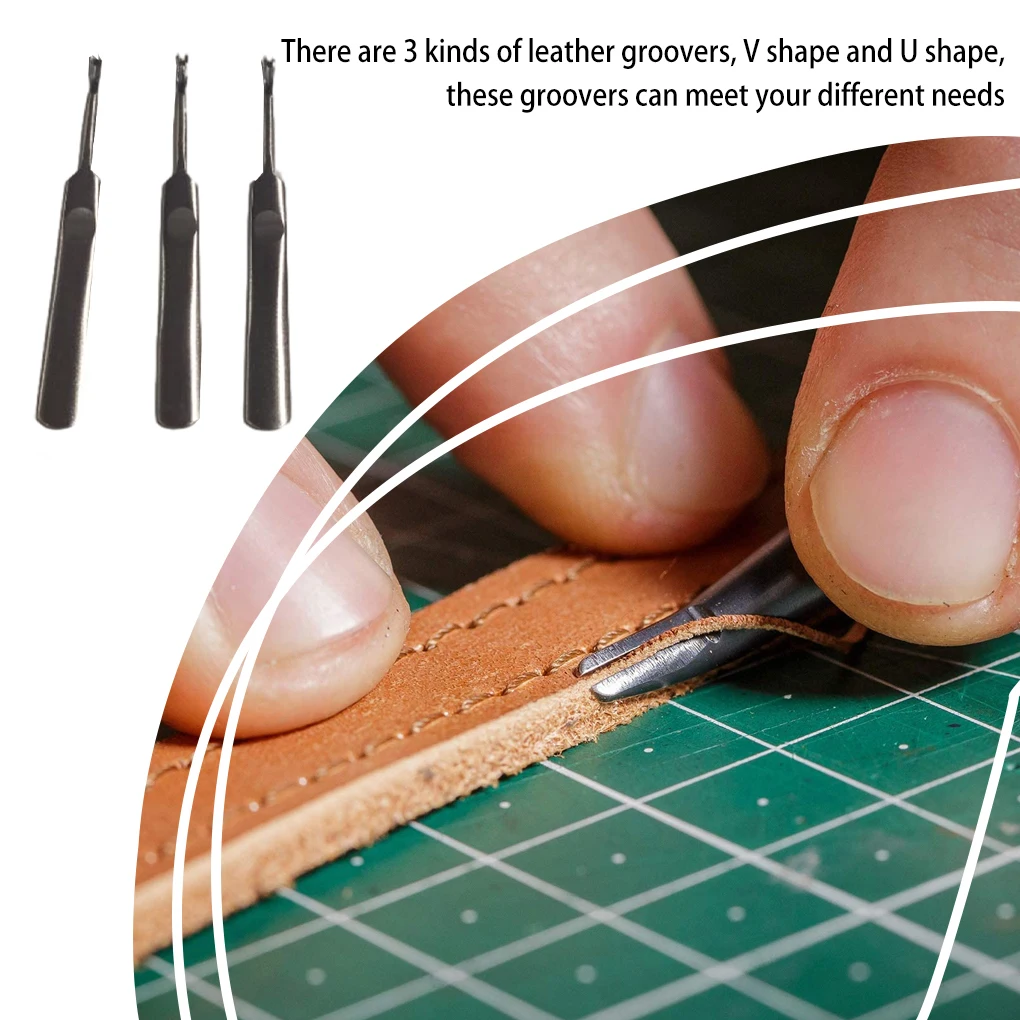 Kit de rainurage du cuir 3 piè - Leatherwork Edge Creaser avis et prix