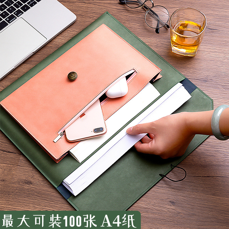 Sac de fichiers en cuir A4, sa - Leather Work Folder avis et prix