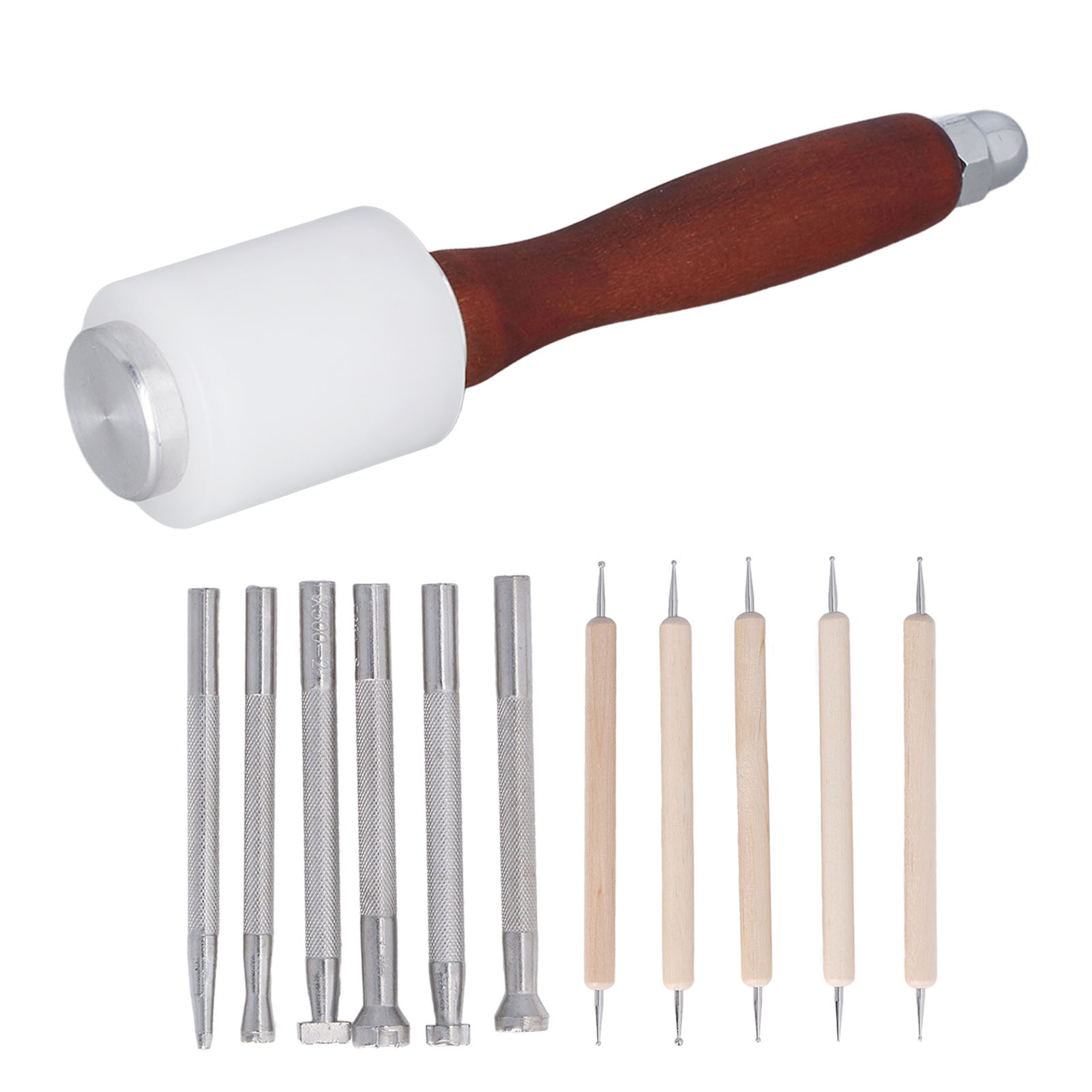 Lot de 12 outils de marquage d - Leatherwork Hammer avis et prix