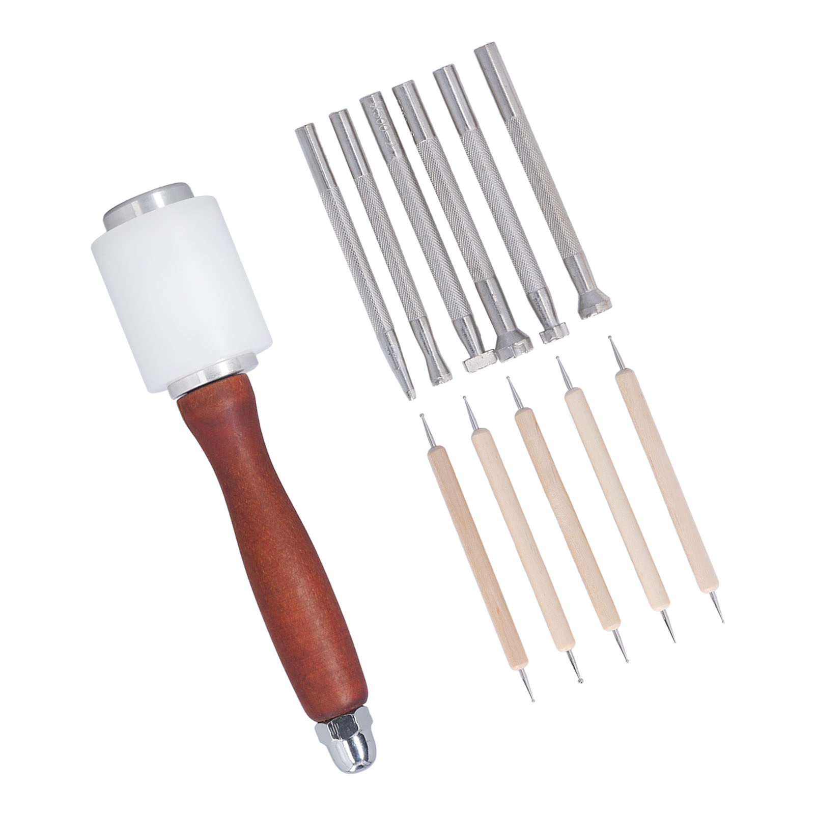 Lot de 12 outils de marquage d - Leatherwork Hammer avis et prix