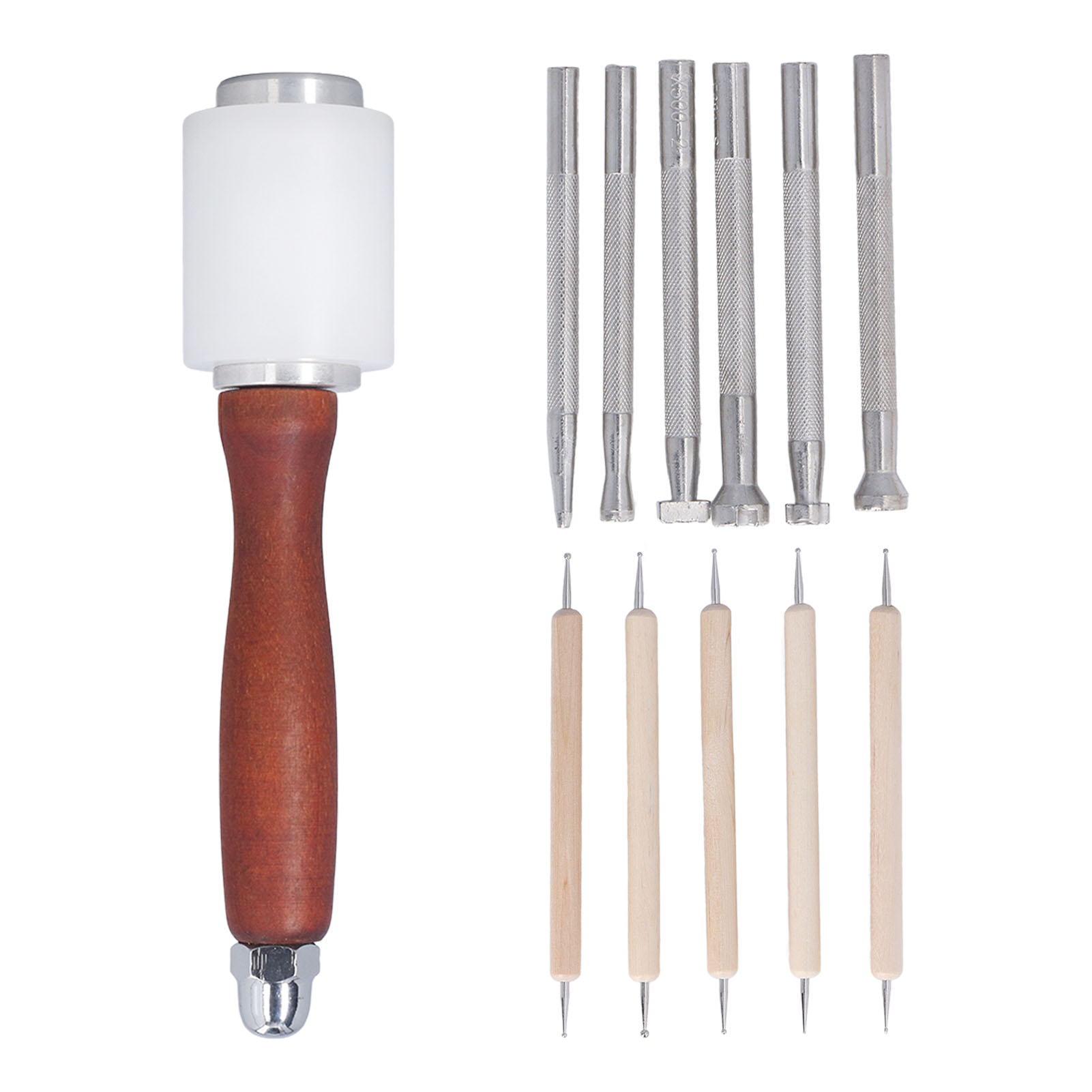 Lot de 12 outils de marquage d - Leatherwork Hammer avis et prix