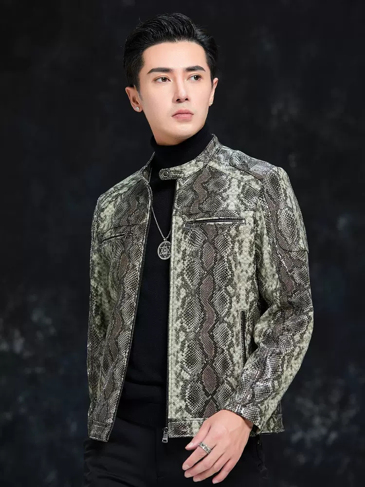 Veste en cuir véritable pour h - Leather Work Jacket Mens avis et prix