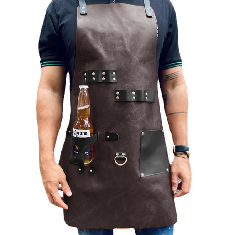Tablier en cuir PU pour extéri - Leatherwork Apron avis et prix