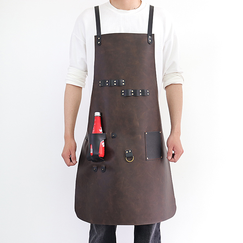 Tablier en cuir PU pour extéri - Leatherwork Apron avis et prix