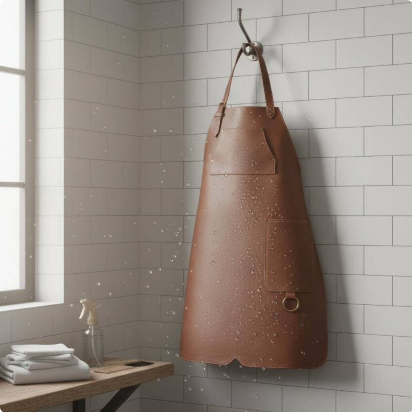 Tablier de coiffeur imperméabl - Leatherwork Apron avis et prix