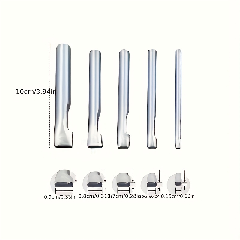 Lot de 5 poinçons ovales en cu - Leatherwork Hammer avis et prix