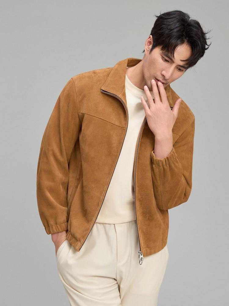 Veste de luxe en daim naturel  - Leather Work Jacket Mens avis et prix