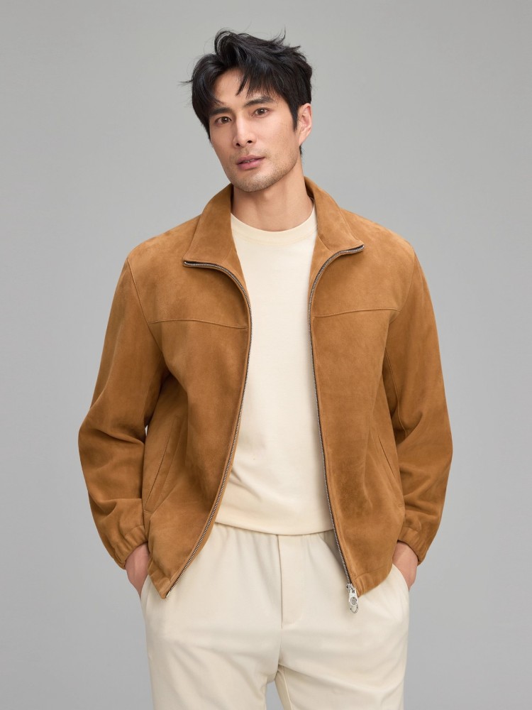 Veste de luxe en daim naturel  - Leather Work Jacket Mens avis et prix