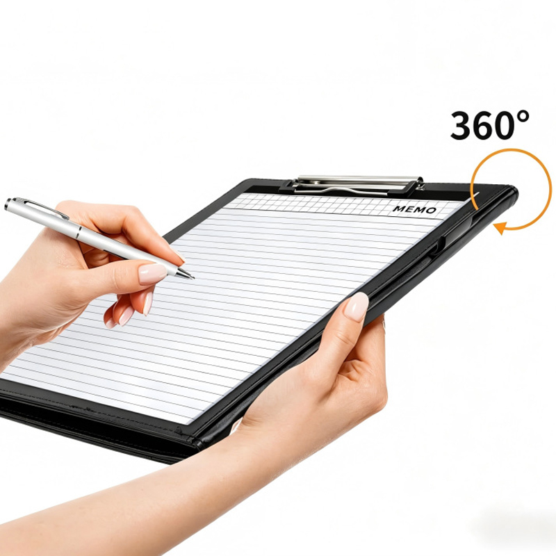 Porte-documents en cuir A4, or - Leather Work Folder avis et prix
