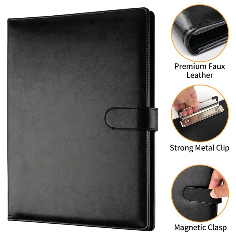 Porte-documents en cuir A4, or - Leather Work Folder avis et prix