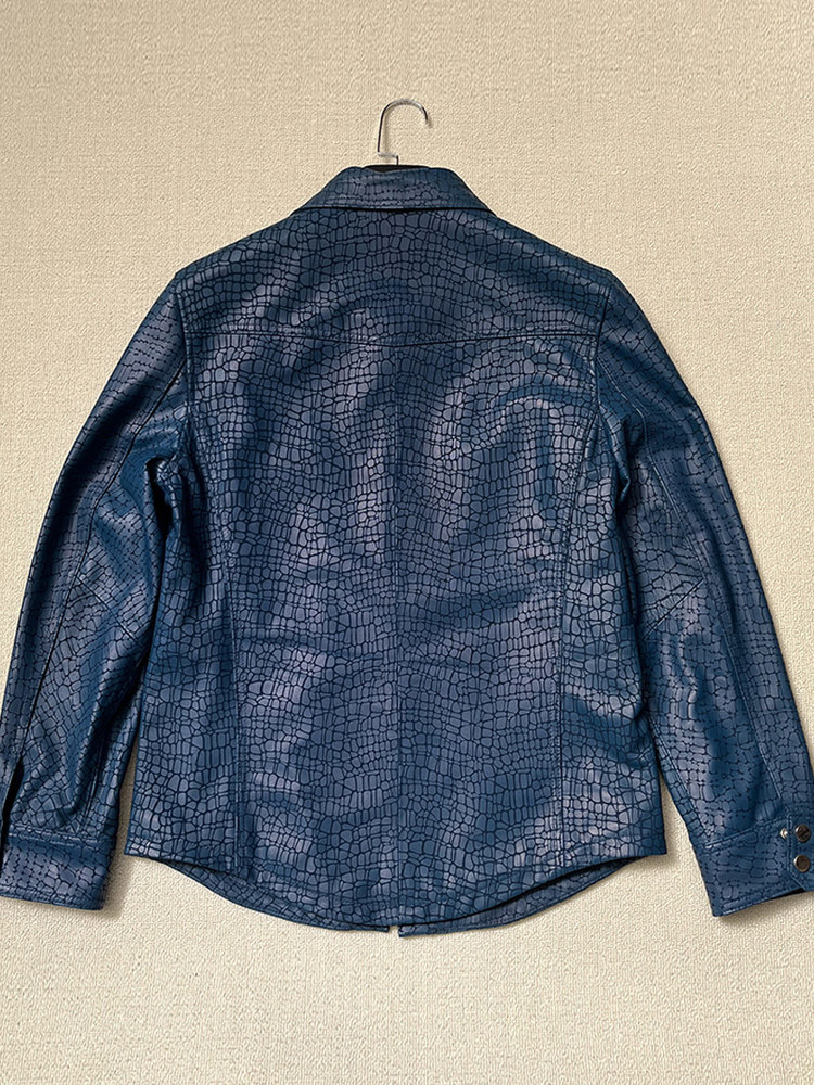 Veste en cuir véritable pour h - Leather Work Jacket Mens avis et prix