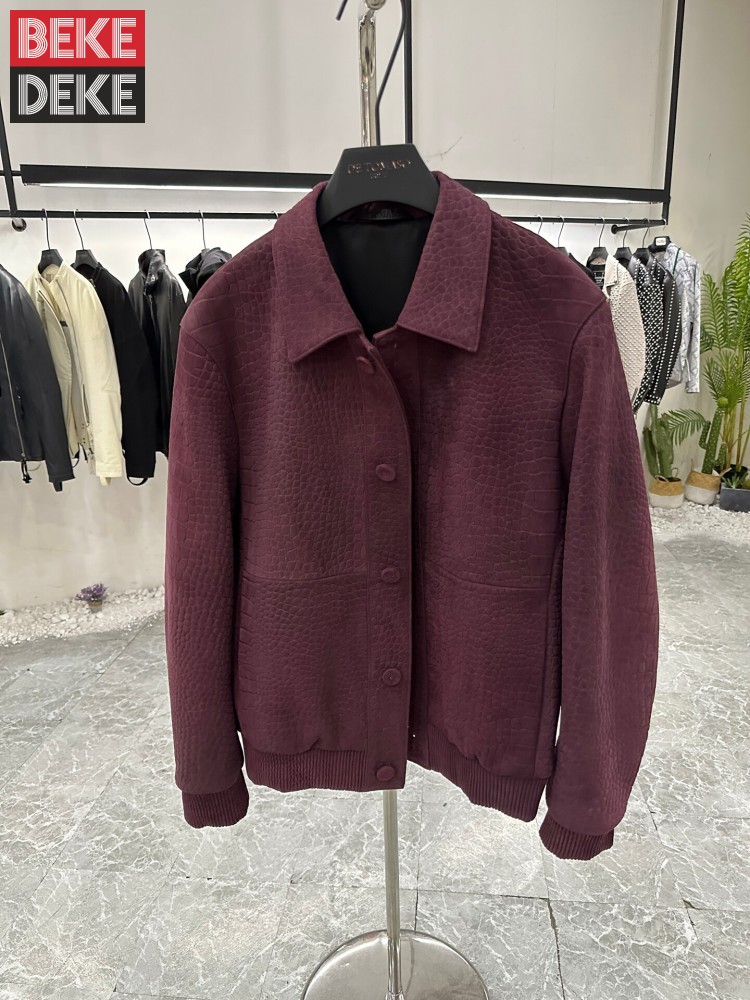 Veste en cuir véritable pour h - Leather Work Jacket Mens avis et prix